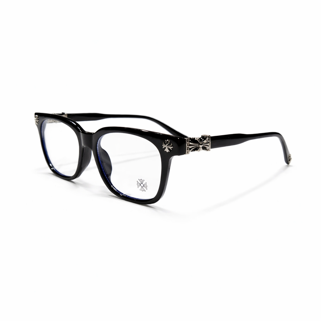 Chrome Heart Black/Silver Premium Glasses - Image 1