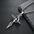 Obsidian Edge Cross Pendant (Code: ZX#180)