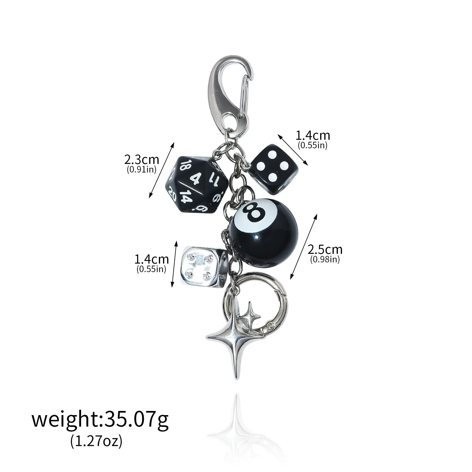 8 Ball Keychain  (Code-ZX#875)
