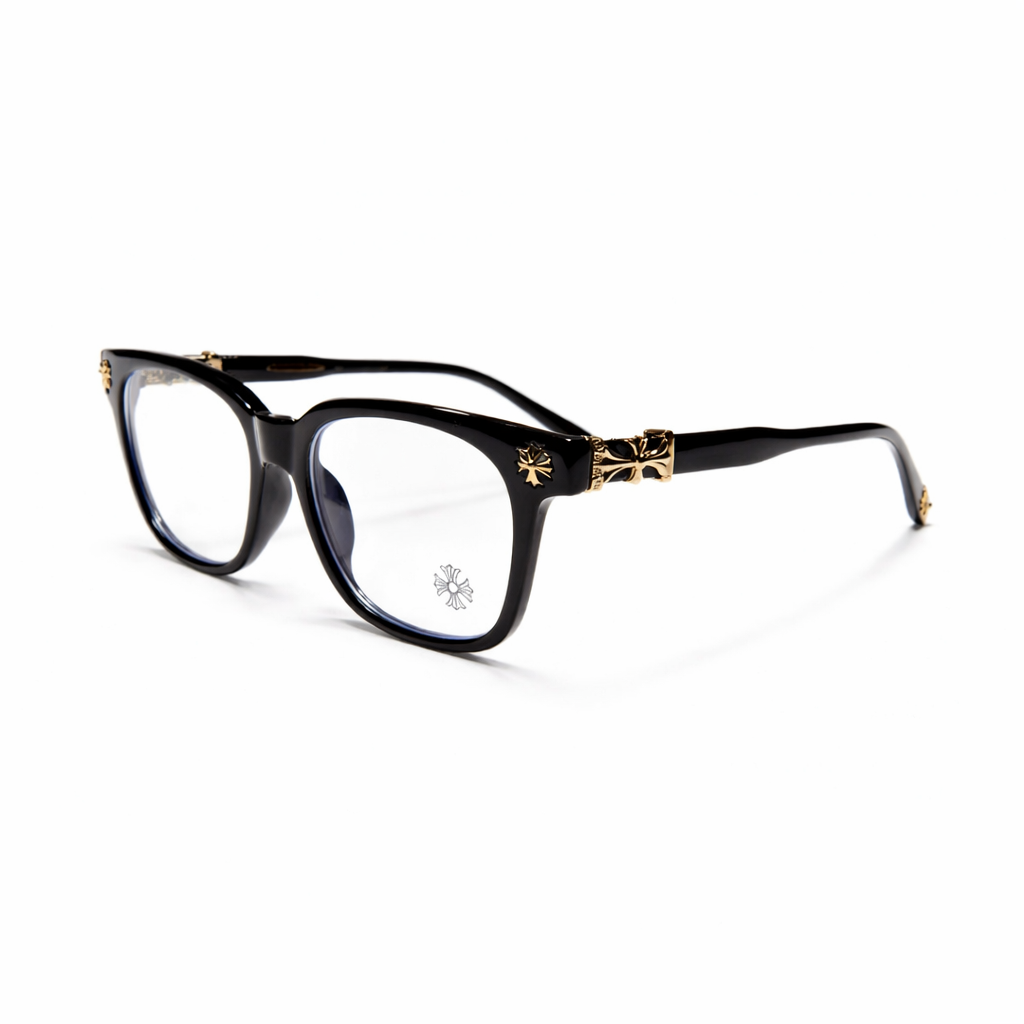 Chrome Heart Black/Gold Premium Glasses - Image 1