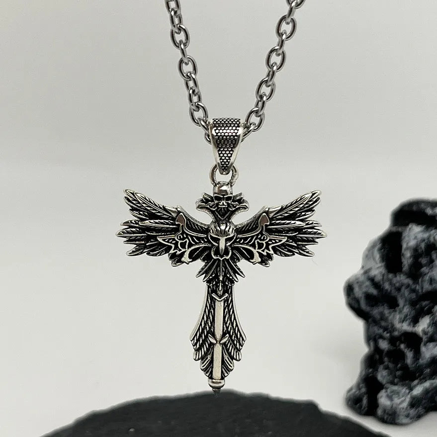 Celestial Winged Guardian Pendant (Code-ZX#763)