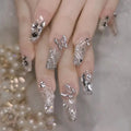 Butterfly Rhinestone Nail Set (Code-ZX#403)