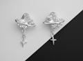 Saturn Crystal Orbit Earrings (Code-ZX#647)