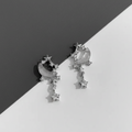 Celestial Moon & Star Drop Earrings (Code-ZX#710)