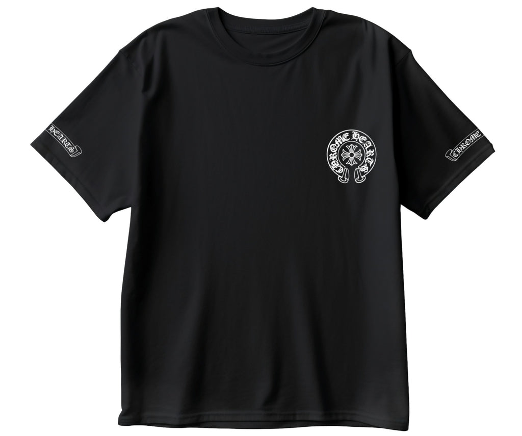 Chrome Hearts Inspired Oversized Black Tee – 240 GSM Premium Streetwear