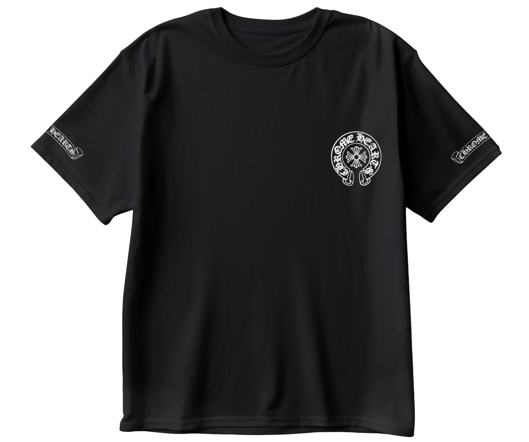 Chrome Hearts Inspired Oversized Black Tee – 240 GSM Premium Streetwear