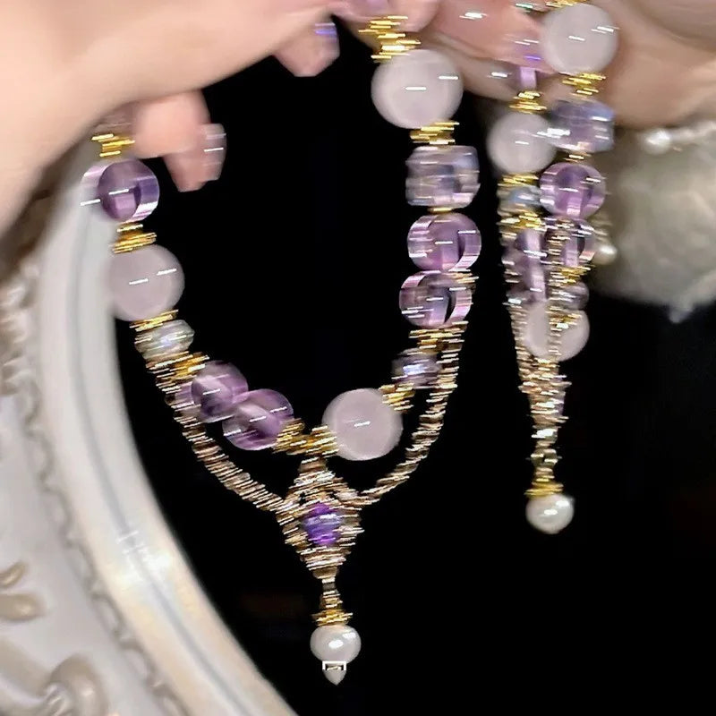 Amethyst Dream Crystal Bracelet (Code-ZX#591)