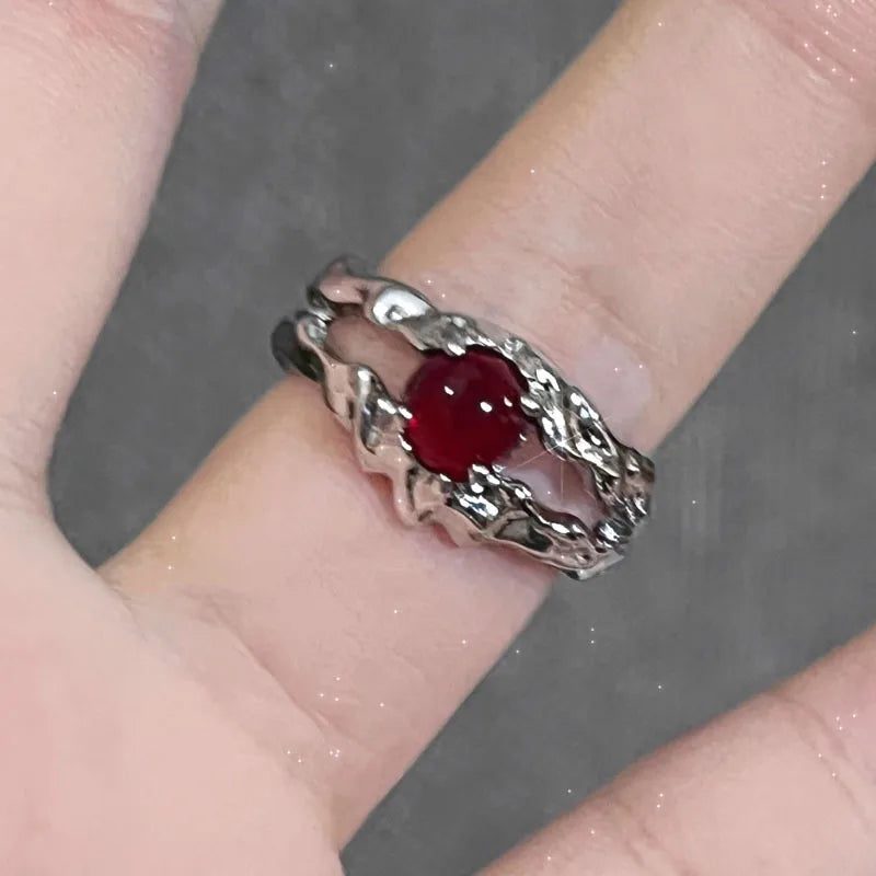 Y2k Gothic Adjustable Rings (ZX-117)