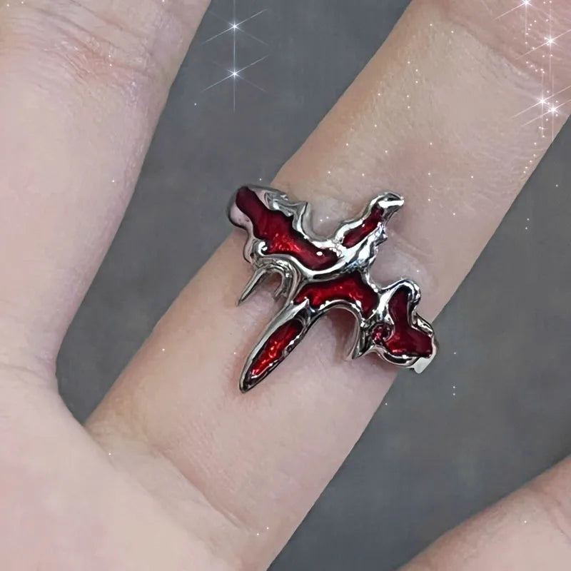 Y2k Gothic Adjustable Rings (ZX-117)