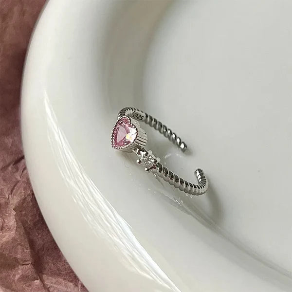 Rose Heart Spark Ring (Code-ZX#827)