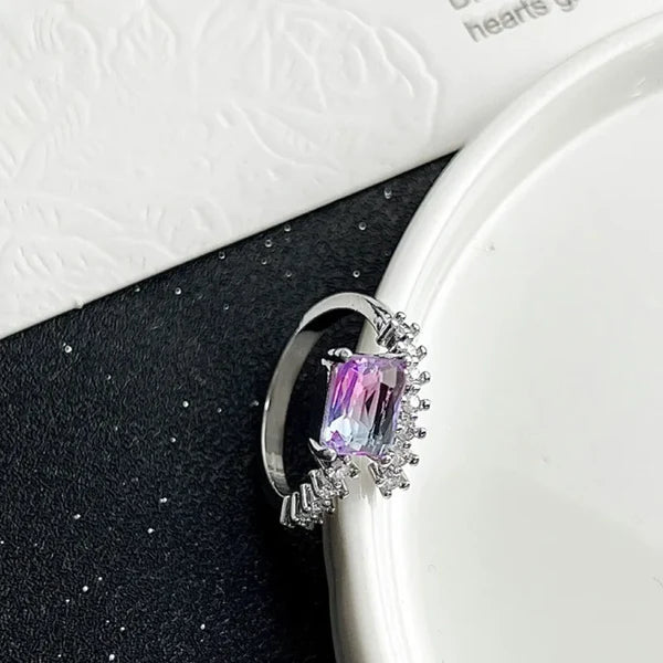 Amethyst Aura Grace Ring (Code-ZX#824)