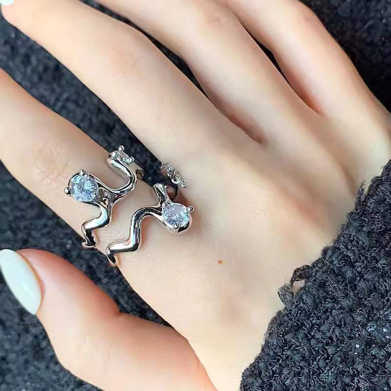 Serpentine Crystal Embrace Ring (Code-ZX#779)