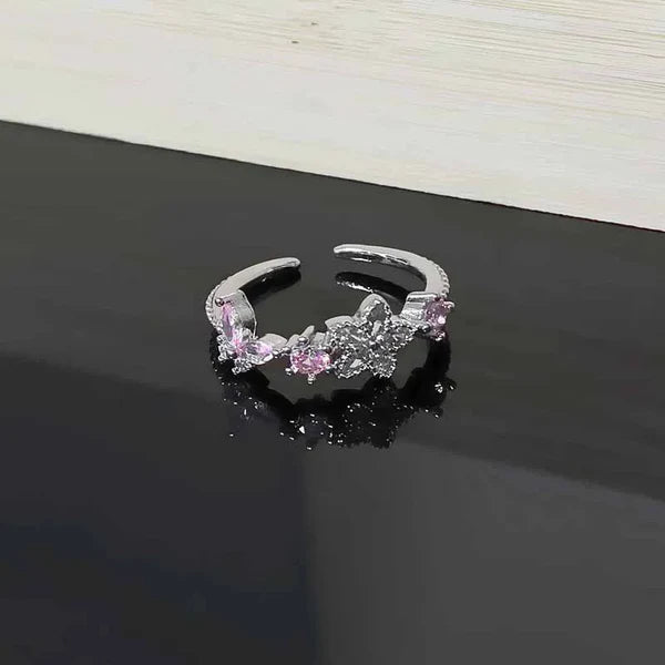 Rosevine Sparkle Ring (Code-ZX#829)