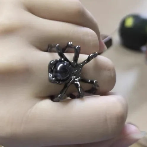 Gothic Retro Spider Moonstone Ring(Code: ZX#203)