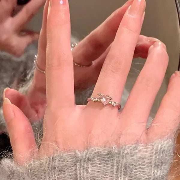Blush Petal Whisper Ring (Code-ZX#799)