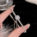 Diamond Halo Sparkle Bracelet (Code: ZX#48)