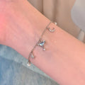 Celestial Moon & Star Charm Bracelet (Code: ZX#42)