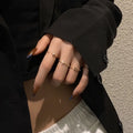 Golden Whisper Minimal Ring Set (Code-ZX#790)