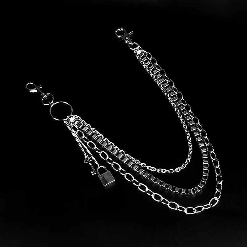 Triple-Layer Lock Key Chain Belt (Code-ZX#722)