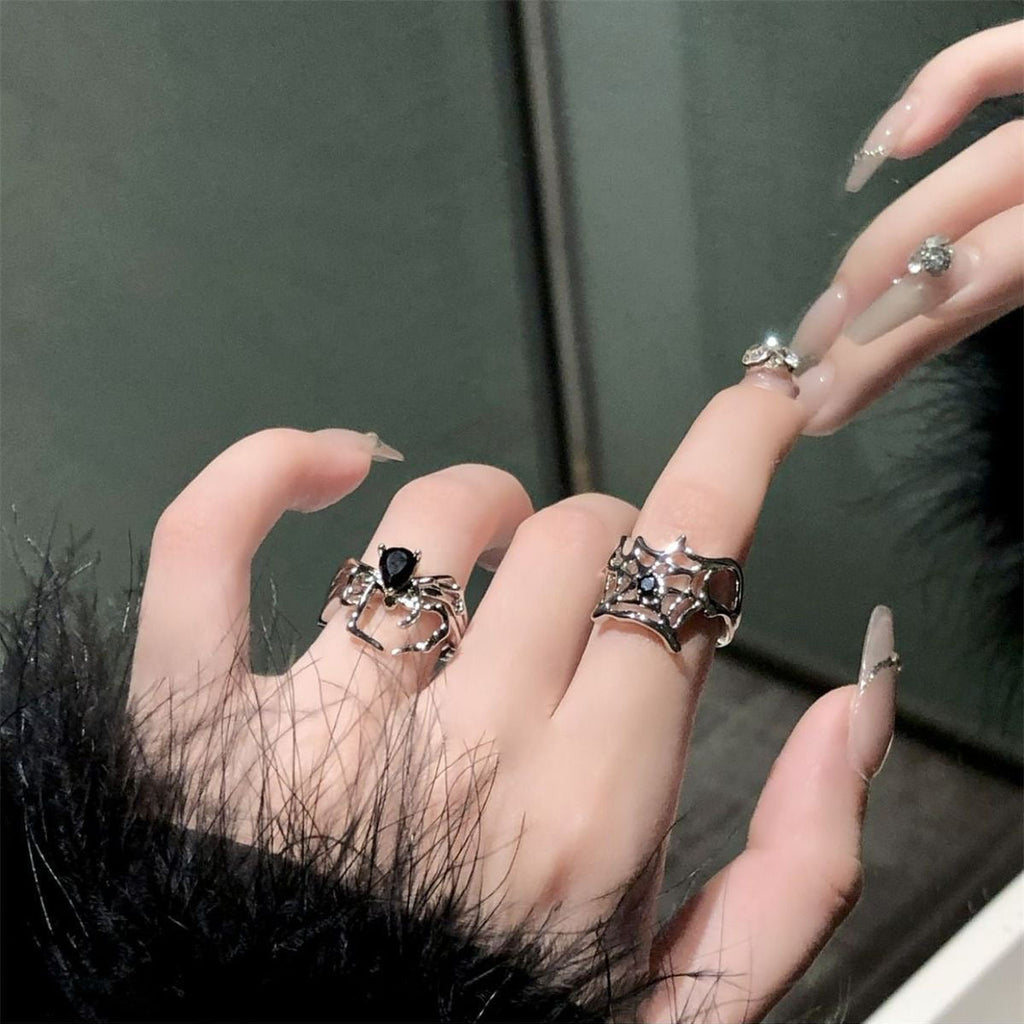 Gothic Spider  Open Rings(Code: ZX#204)