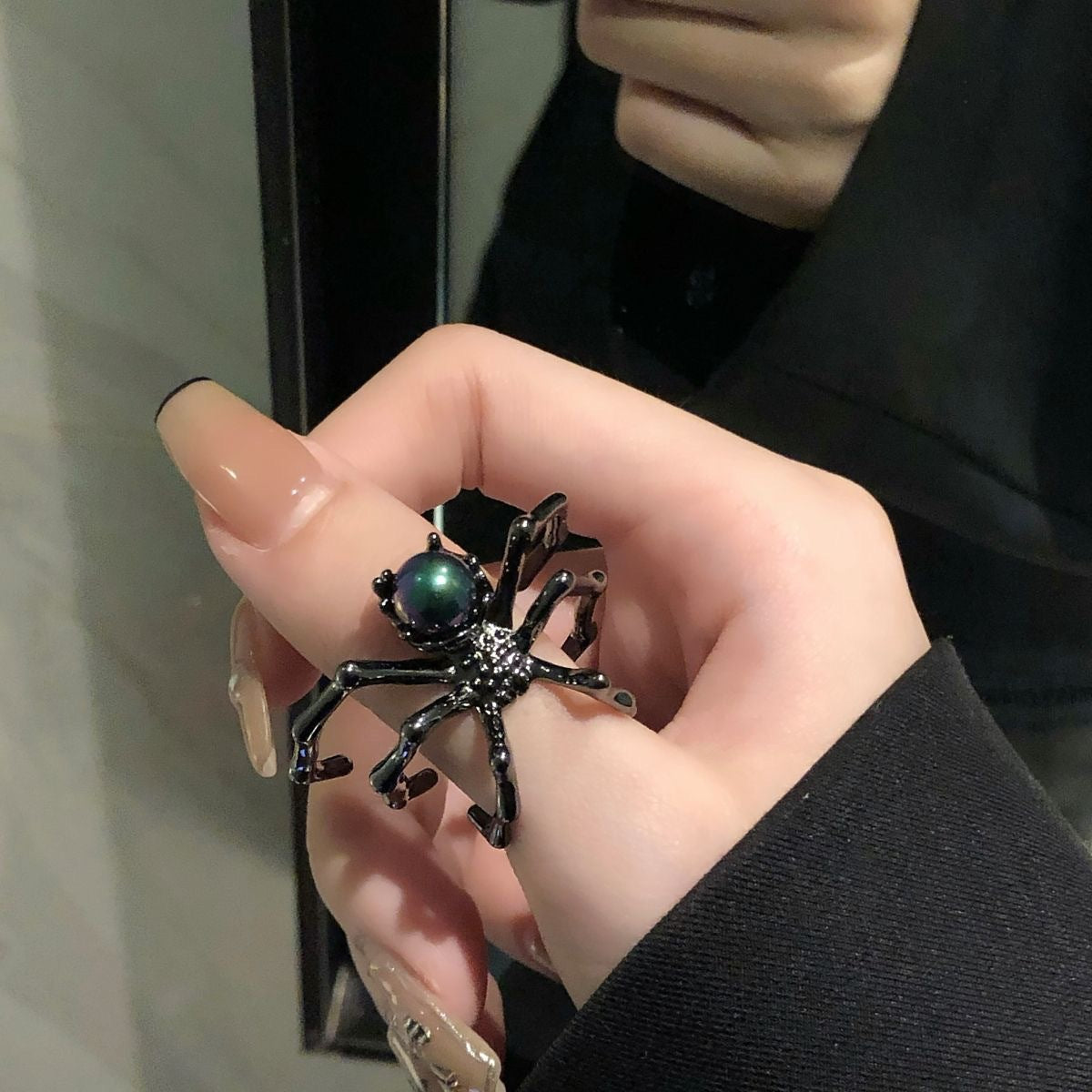 Gothic Retro Spider Moonstone Ring(Code: ZX#203)