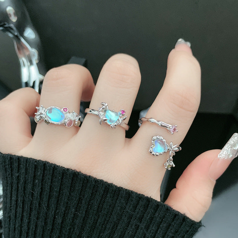 Lady Heart Bow Knot Ring –(Code: ZX#111)