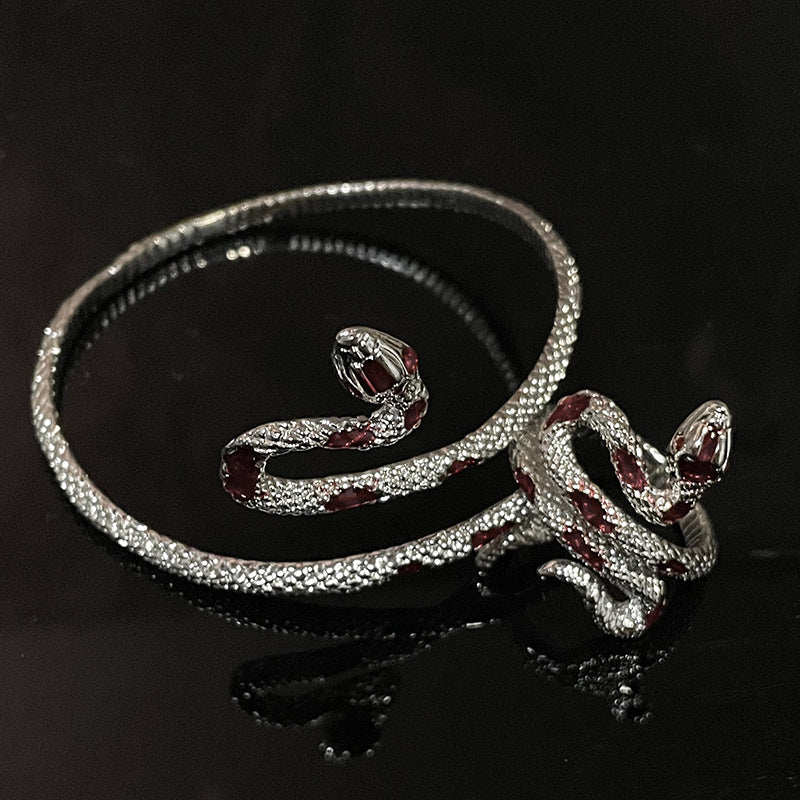 Crimson Serpent Bracelet & Ring Set (ZX-39)