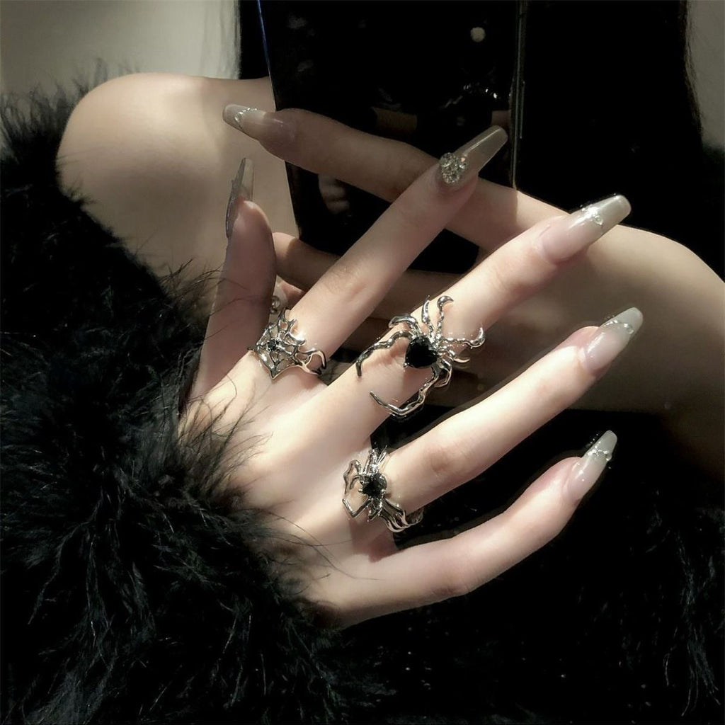 Gothic Spider  Open Rings(Code: ZX#204)