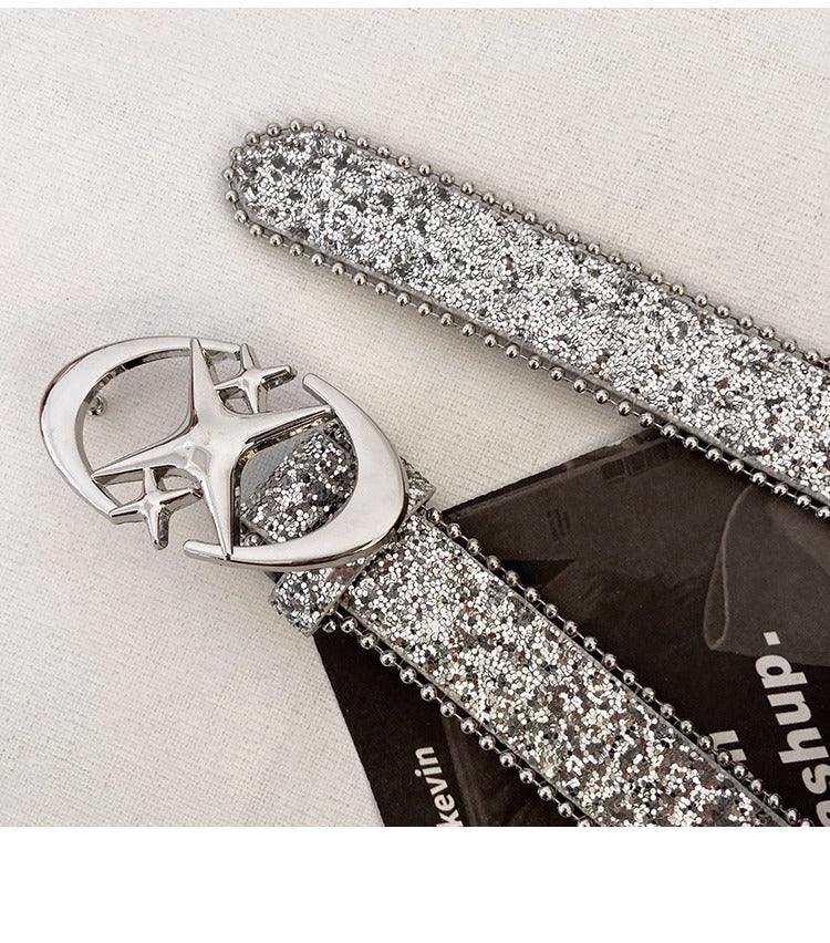 Blue Glitter Y2K Belt (Code: ZX#93)