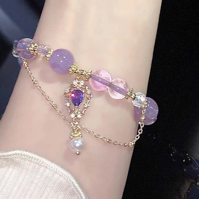Amethyst Dream Crystal Bracelet (Code-ZX#591)