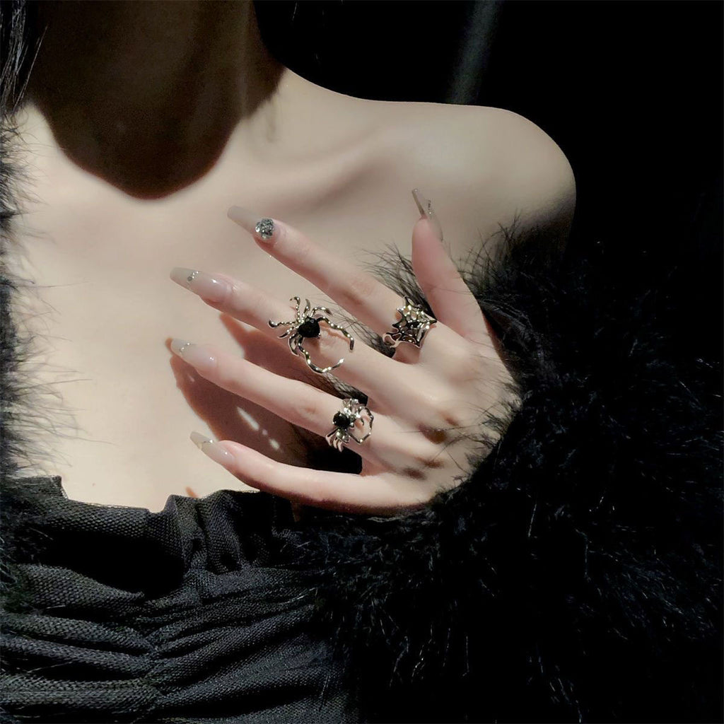 Gothic Spider  Open Rings(Code: ZX#204)