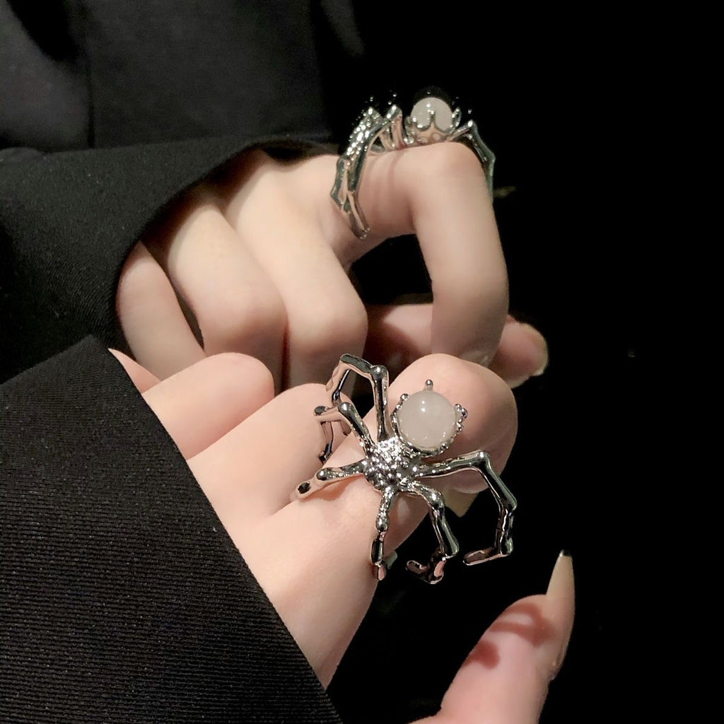 Gothic Retro Spider Moonstone Ring(Code: ZX#203)