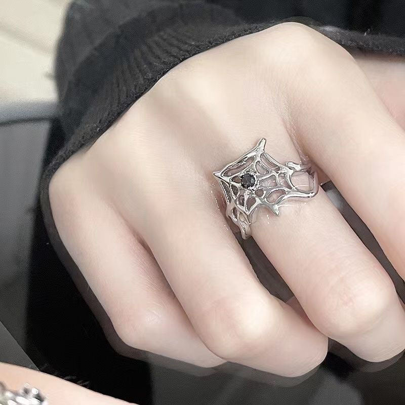 Gothic Spider  Open Rings(Code: ZX#204)