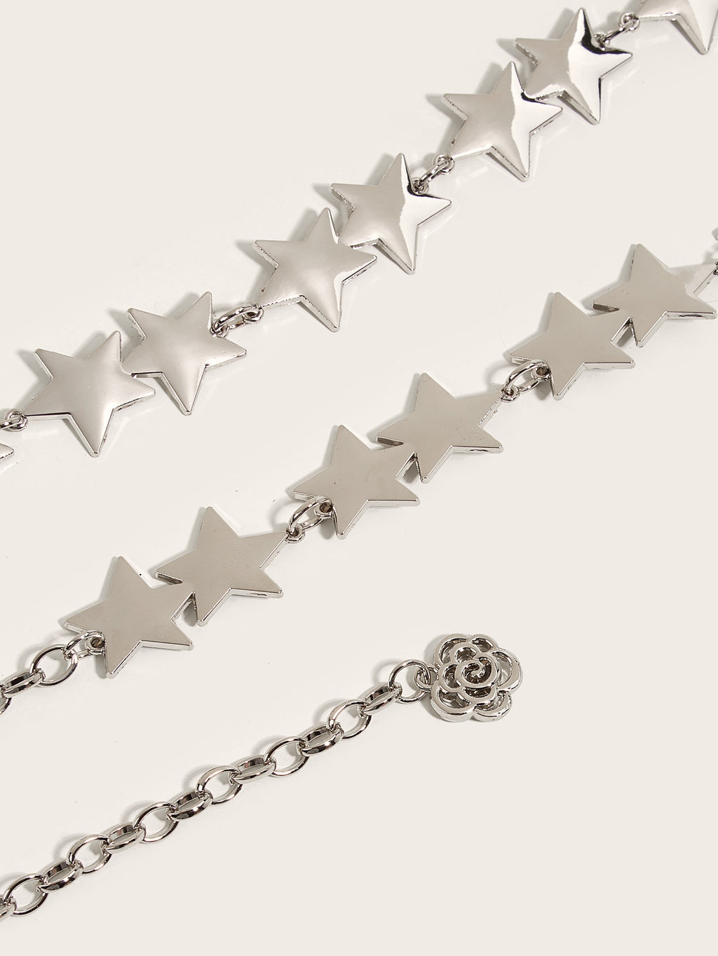 Silver Star Link Waist Chain (Code: ZX#148)