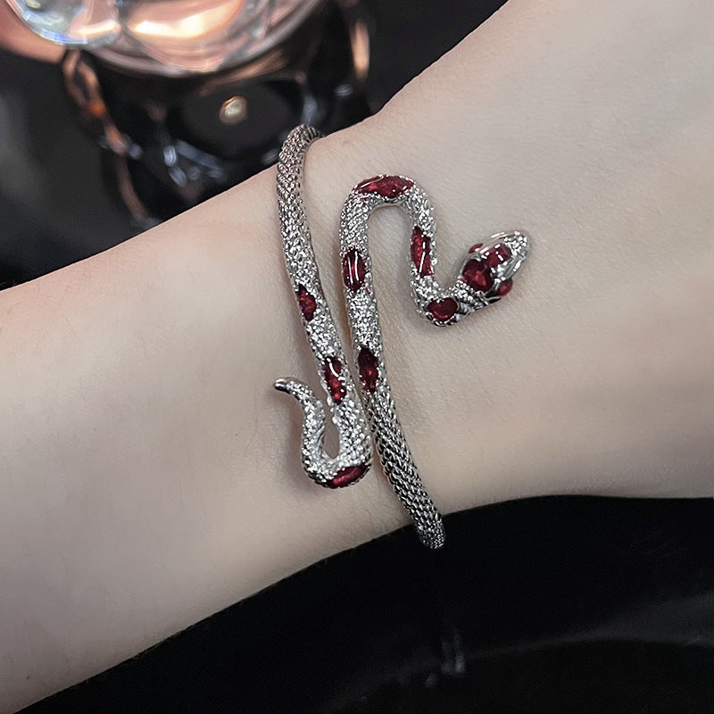 Crimson Serpent Bracelet & Ring Set (ZX-39)
