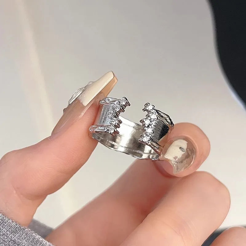 Y2K Star Open Statement Ring – Adjustable Open Ring(Code: ZX#120)