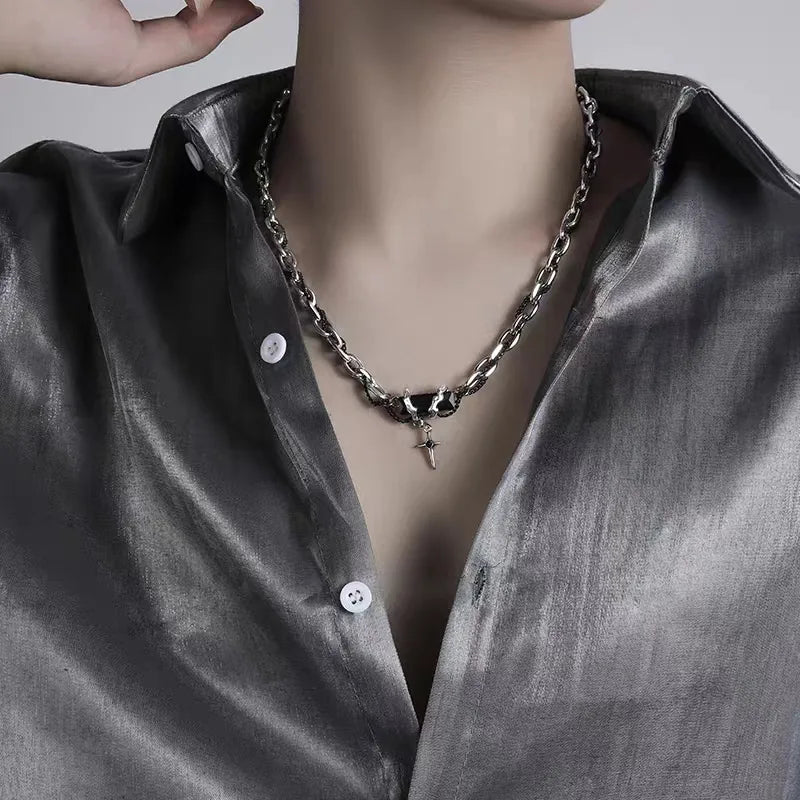 Dark Forge Necklace–Cross Pendant(Code: ZX#198)