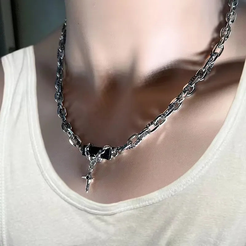 Dark Forge Necklace–Cross Pendant(Code: ZX#198)