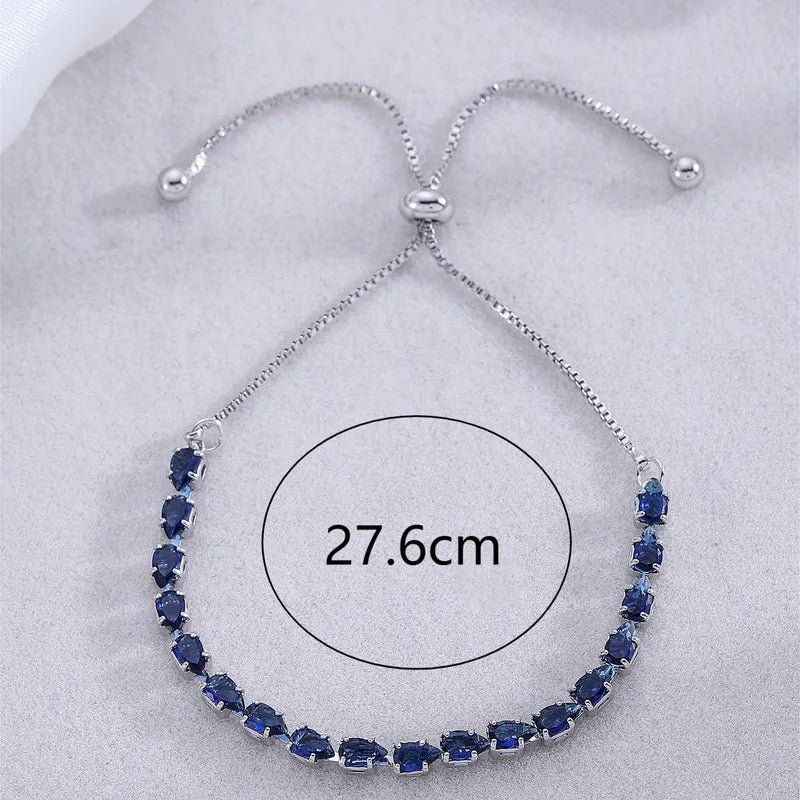 Midnight Sapphire Elegant Bracelet (Code: ZX#40)