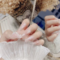 White Pearl Butterfly Nail Set (Code-ZX#408)