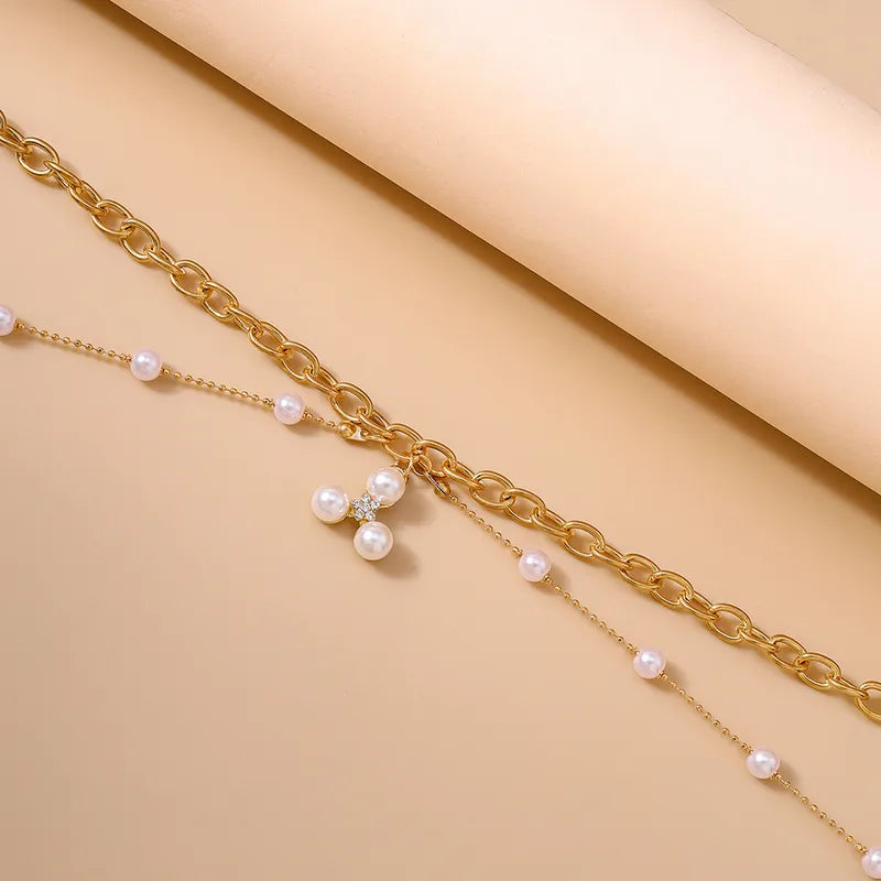 Gold Pearl Drop Waist Chain (Code: ZX#149)