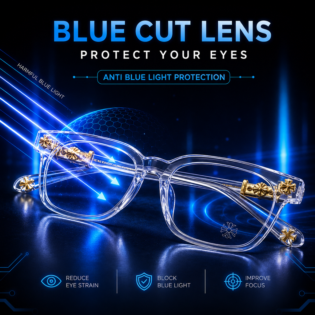 Chrome Heart  - Transparent/Gold- Premium Glasses