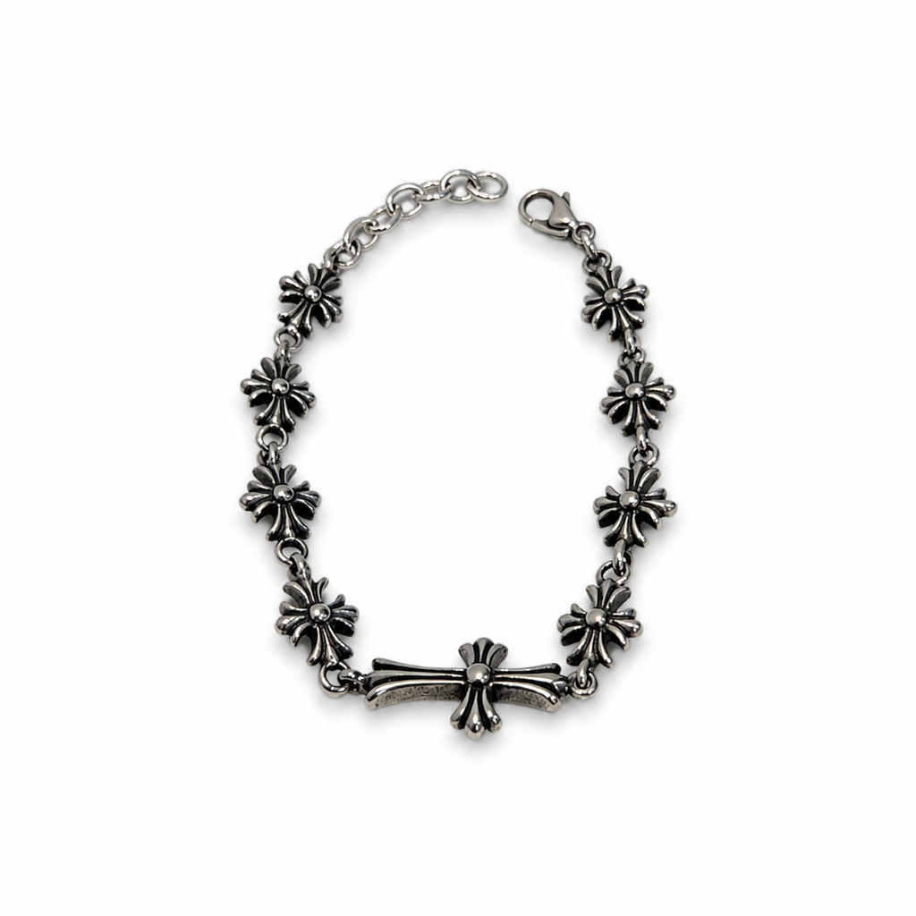 Chrome Heart Vintage Floral  Bracelet- (CH-47)