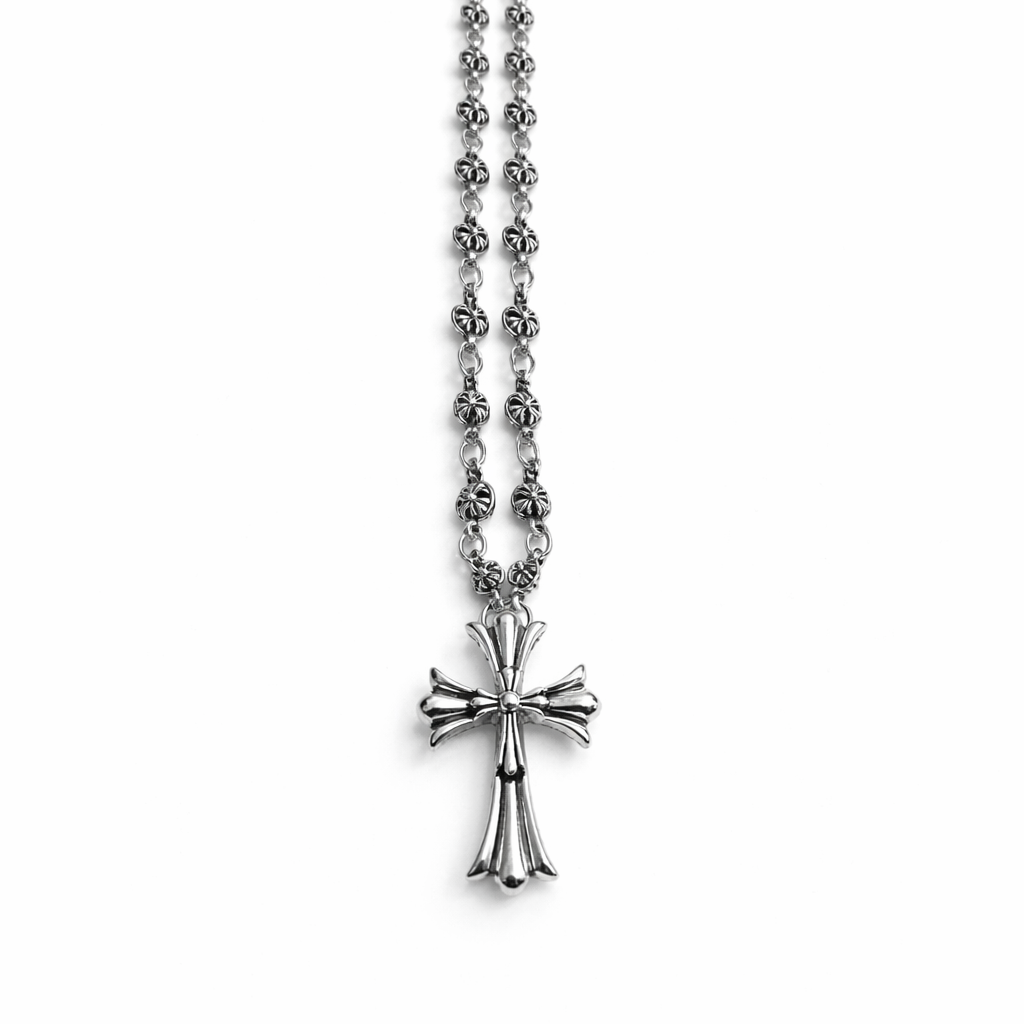 (Chrome Hearts) Cross Chain Necklace (Code-ZX#853)