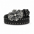 Chrome Noir Stud  Belt (Code-ZX#796)