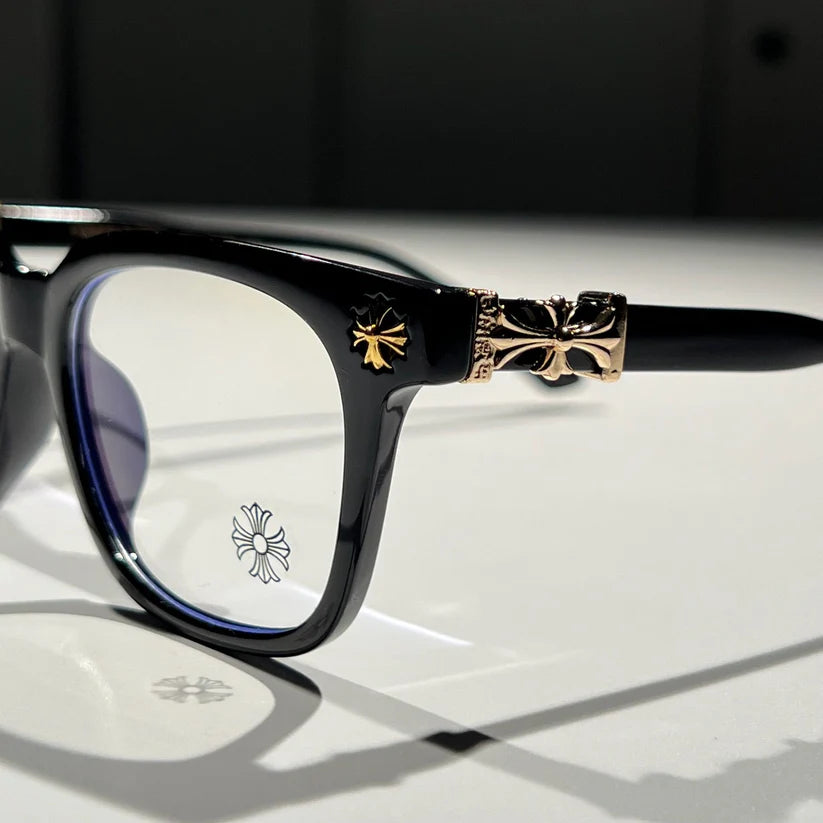 Chrome Heart  - Black/Gold- Premium Glasses