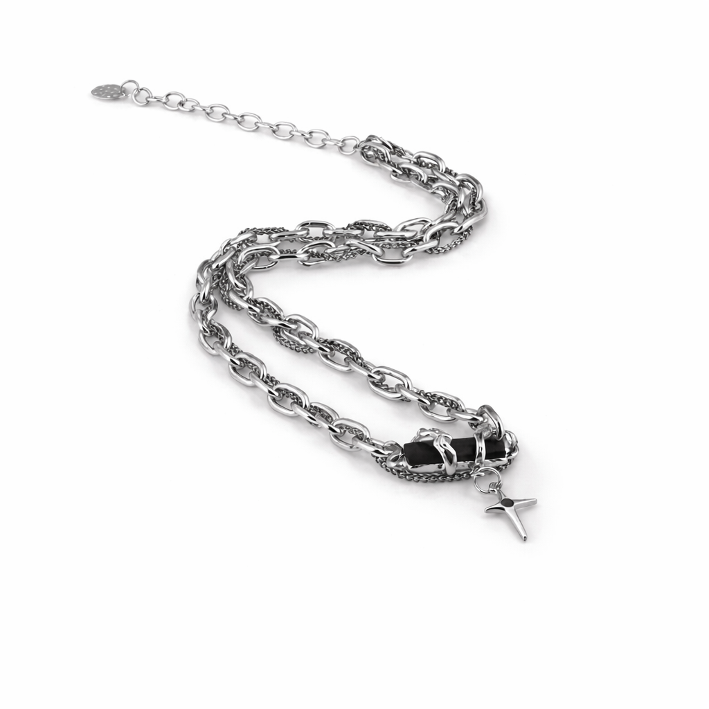Dark Forge Necklace–Cross Pendant(Code: ZX#198)