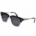 Chrome Hearts Cross Fleur-De-Lis Glasses - Black