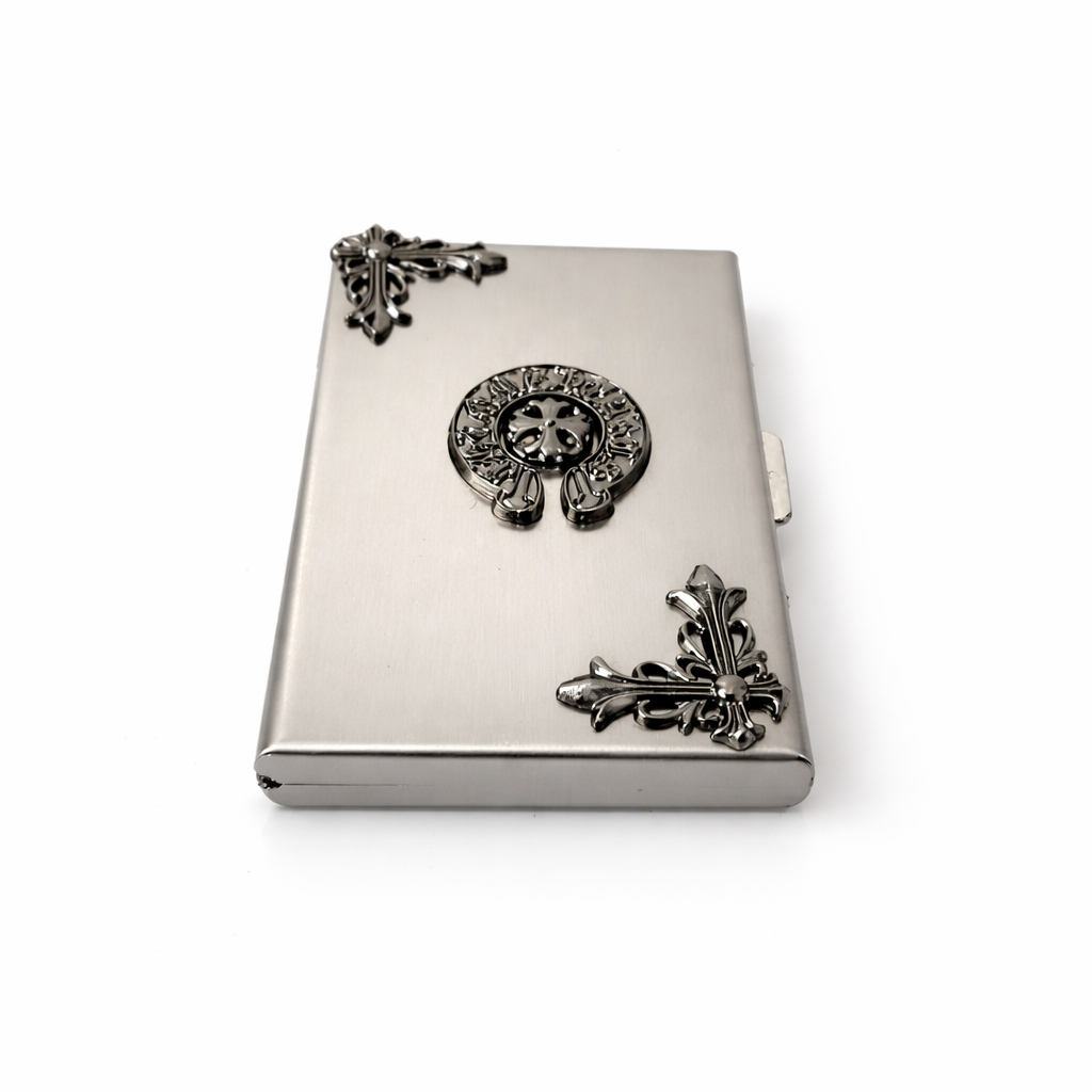Chrome Heart Card Holder Silver (ZX-923) - Image 1