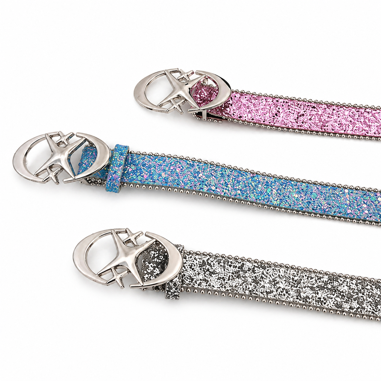 Blue Glitter Y2K Belt (Code: ZX#93)
